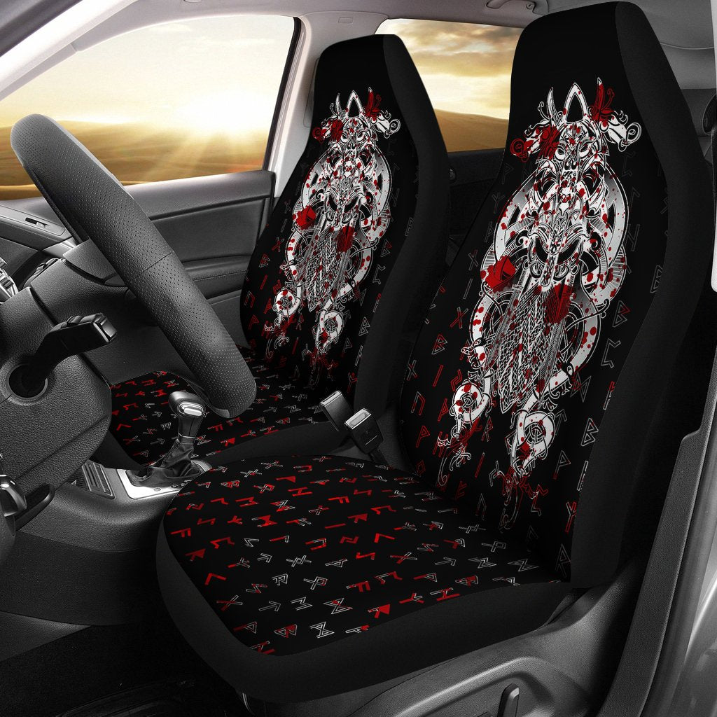 Viking Tyr Tattoo Blood Car Seat Covers RLT12 - Wonder Print Shop