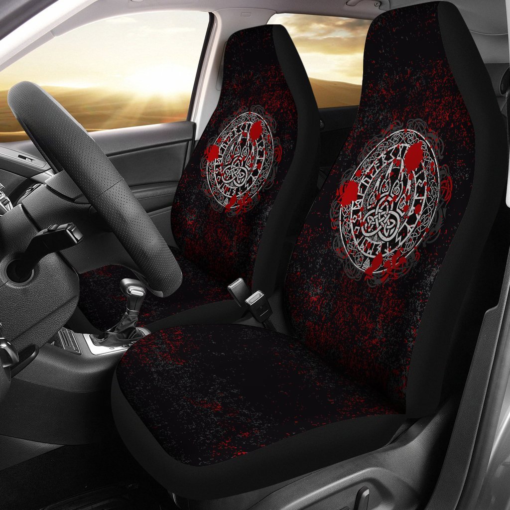 Viking Car Seat Covers Viking Bear Claws Blood Tattoo RLT12 - Wonder Print Shop