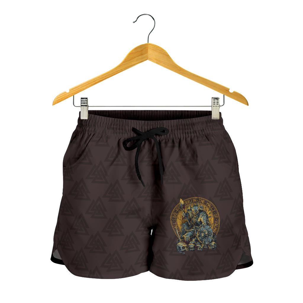 viking-womens-shorts-warrior-viking-shield-skull