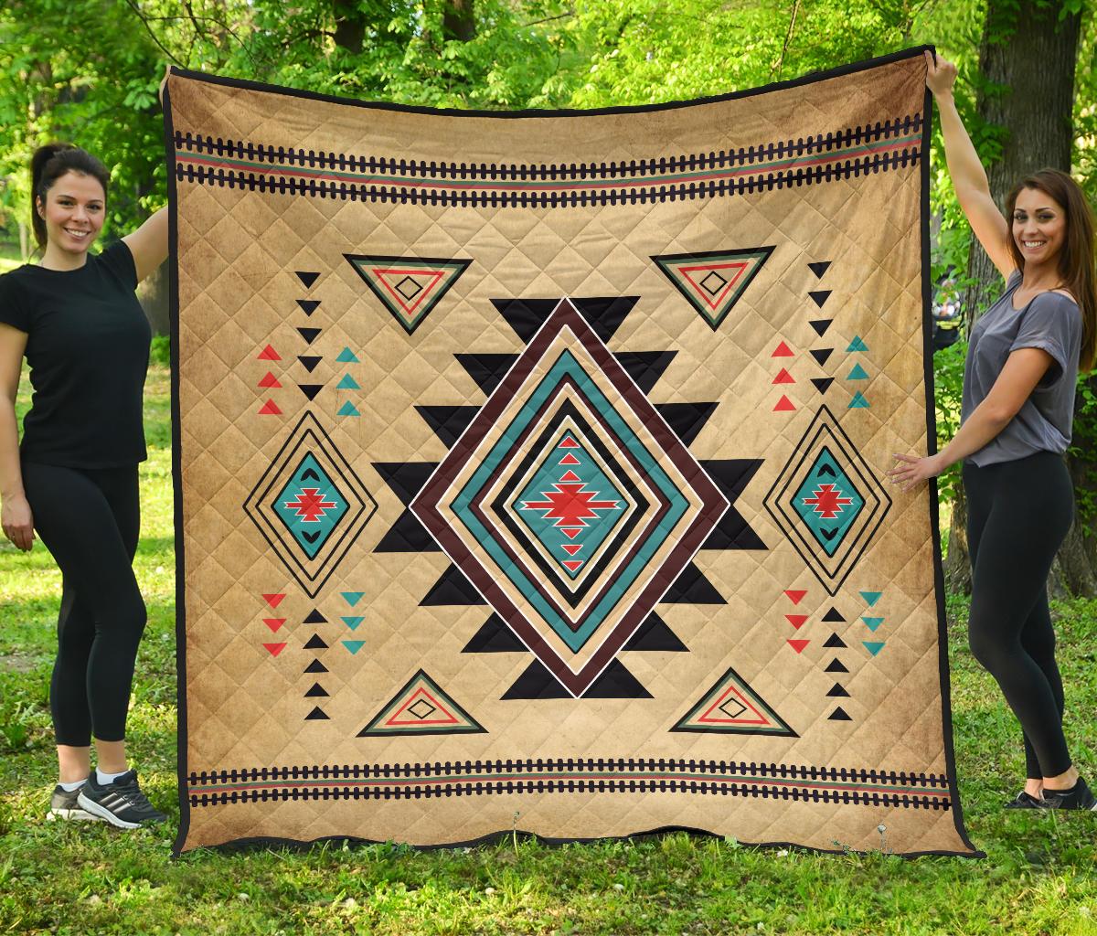 Southwest Symbol Native American Premium Quilt LT10 - Wonder Print Shop