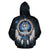 Galaxy Dreamcatcher Wolf Native American Zipper Hoodie LT10 - Wonder Print Shop