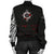 Viking Women's Bomber Jacket - Double Dragon Tattoo and Vegvisir Blood RLT12 - Wonder Print Shop