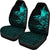 Viking Car Seat Covers The Raven Of Odin Rune Cyan RLT12 - Wonder Print Shop