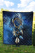 Blue Galaxy Dreamcatcher Native American Premium Quilt LT10 - Wonder Print Shop