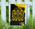 Viking Garden Flag, Loki Bound Triskele Rune Gold RLT12 - Wonder Print Shop