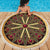 Mandala Red Brown Native American Design Beach Blanket LT10 - Wonder Print Shop