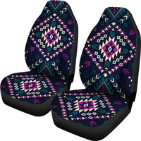 Multicolor geometric seat cover set for LT10, two front seats and seat cushions