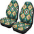 Turquoise Geometric Pattern Car Seat Covers LT10 - Wonder Print Shop