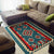 Ethnic Geometric Red Pattern Area Rug LT10 - Wonder Print Shop