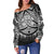 Viking Women's Off Shoulder Sweater - Dragon Celtic RLT12 - Wonder Print Shop