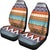 White Geometric Pattern Native American Car Seat Covers LT10 - Wonder Print Shop