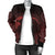 Viking Women's Bomber Jacket, Ethnic Odin Raven Red RLT12 - Wonder Print Shop