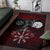 Viking Area Rug Raven Of Odin and Symbol Viking On Blood Background RLT12 - Wonder Print Shop