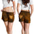 viking-all-over-print-womens-shorts-gold-spear-of-the-god-odin-gungnir-and-two-gold-ravens