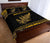 Aotearoa New Zealand Maori Quilt Bed Set Silver Fern Yellow - Wonder Print Shop