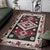 Ethnic Tribal Red Brown Pattern Native American Area Rug LT10 - Wonder Print Shop