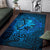 Viking Area Rug Raven Odin Celtic Cyan RLT12 - Wonder Print Shop