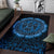 Viking Area Rug Raven Celtic Cyan RLT12 - Wonder Print Shop