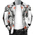 Black Arrow Skull Feather Native American Bomber Jacket LT10 - Wonder Print Shop