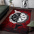 Viking Area Rug Raven Of Odin and Symbol Viking On Blood Background RLT12 - Wonder Print Shop