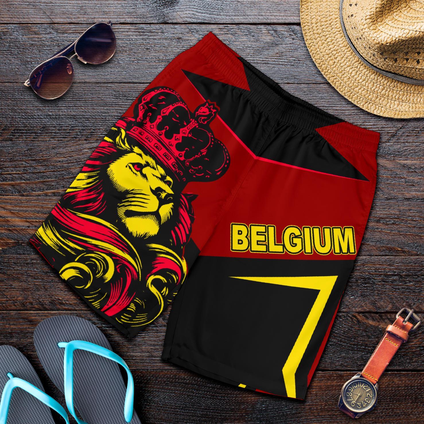 belgium-lion-mens-short