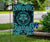 Viking Garden Flag Fenrir Viking Cyan 3D RLT12 - Wonder Print Shop