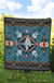 Native American Pattern Blue Mandala Premium Quilt LT10 - Wonder Print Shop