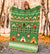 green-bison-pattern-blanket