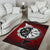 Viking Area Rug Raven Of Odin and Symbol Viking On Blood Background RLT12 - Wonder Print Shop