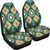 Turquoise Geometric Pattern Car Seat Covers LT10 - Wonder Print Shop