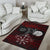 Viking Area Rug Raven Of Odin and Symbol Viking On Blood Background RLT12 - Wonder Print Shop