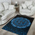 Viking Area Rug Raven Celtic Cyan RLT12 - Wonder Print Shop