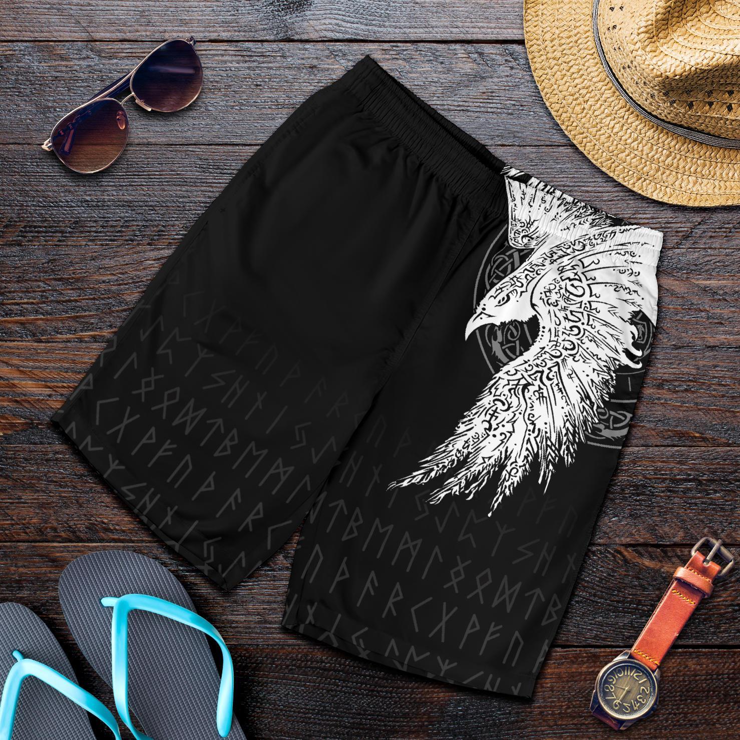 viking-mens-shorts-mystical-raven-tattoo-special