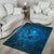 Viking Area Rug Raven Odin Celtic Cyan RLT12 - Wonder Print Shop