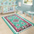 Ethnic Geometric Pink Pattern Area Rug LT10 - Wonder Print Shop