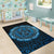 Viking Area Rug Raven Celtic Cyan RLT12 - Wonder Print Shop