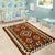 Ethnic Geometric Brown Pattern Area Rug LT10 - Wonder Print Shop