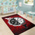 Viking Area Rug Raven Of Odin and Symbol Viking On Blood Background RLT12 - Wonder Print Shop