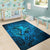 Viking Area Rug Raven Odin Celtic Cyan RLT12 - Wonder Print Shop