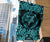 Viking Garden Flag Fenrir Viking Cyan 3D RLT12 - Wonder Print Shop