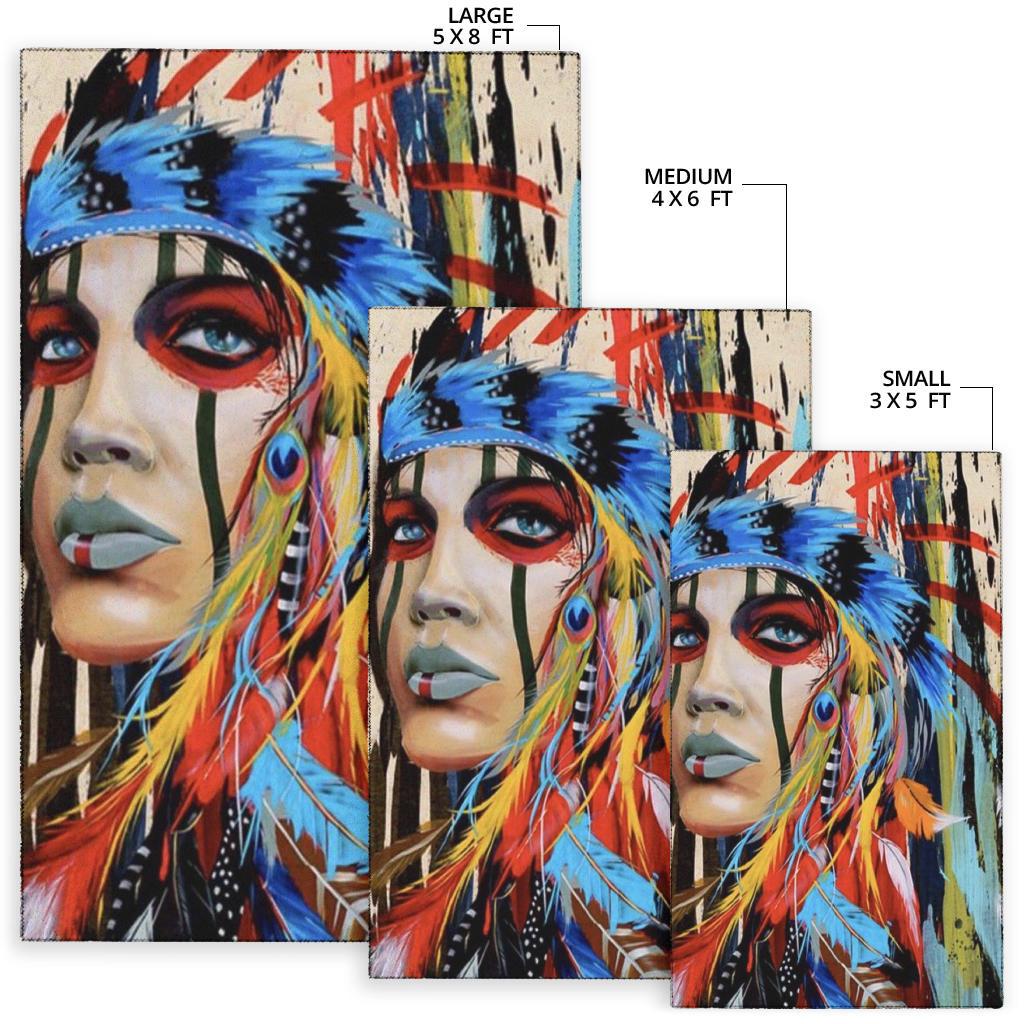 Set of 3 portrait area rugs: small 3x5, medium 4x6, large 5x8 ft