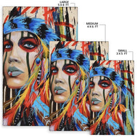 Set of 3 portrait area rugs: small 3x5, medium 4x6, large 5x8 ft