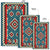 Ethnic Geometric Red Pattern Area Rug LT10 - Wonder Print Shop