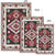 Ethnic Tribal Red Brown Pattern Native American Area Rug LT10 - Wonder Print Shop