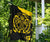 Viking Garden Flag, Loki Bound Triskele Rune Gold RLT12 - Wonder Print Shop