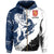 (Suomi) Finland Lion On Top Zipper Hoodie - Wonder Print Shop