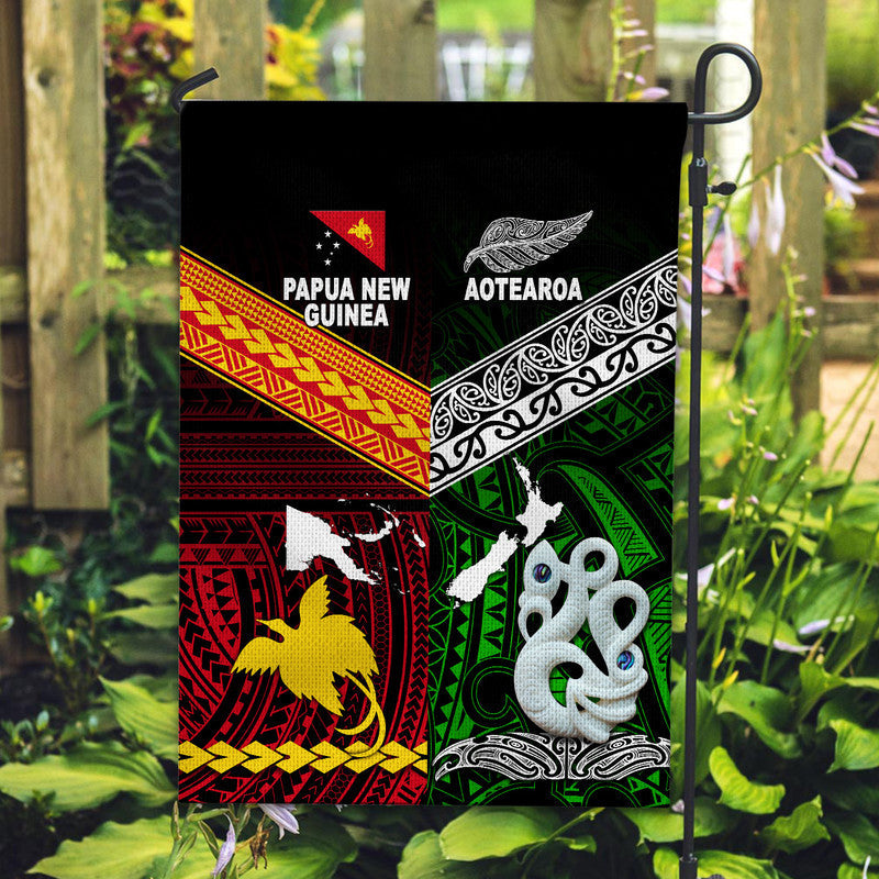 new-zealand-and-papua-new-guinea-flag-together-green