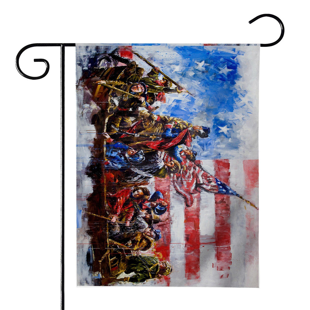 George Washington Crossing The Delawave Flag LT8 - Wonder Print Shop