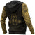 Viking Clothing Gold Plated Odin Tattoo Style Hoodie RLT12 - Wonder Print Shop