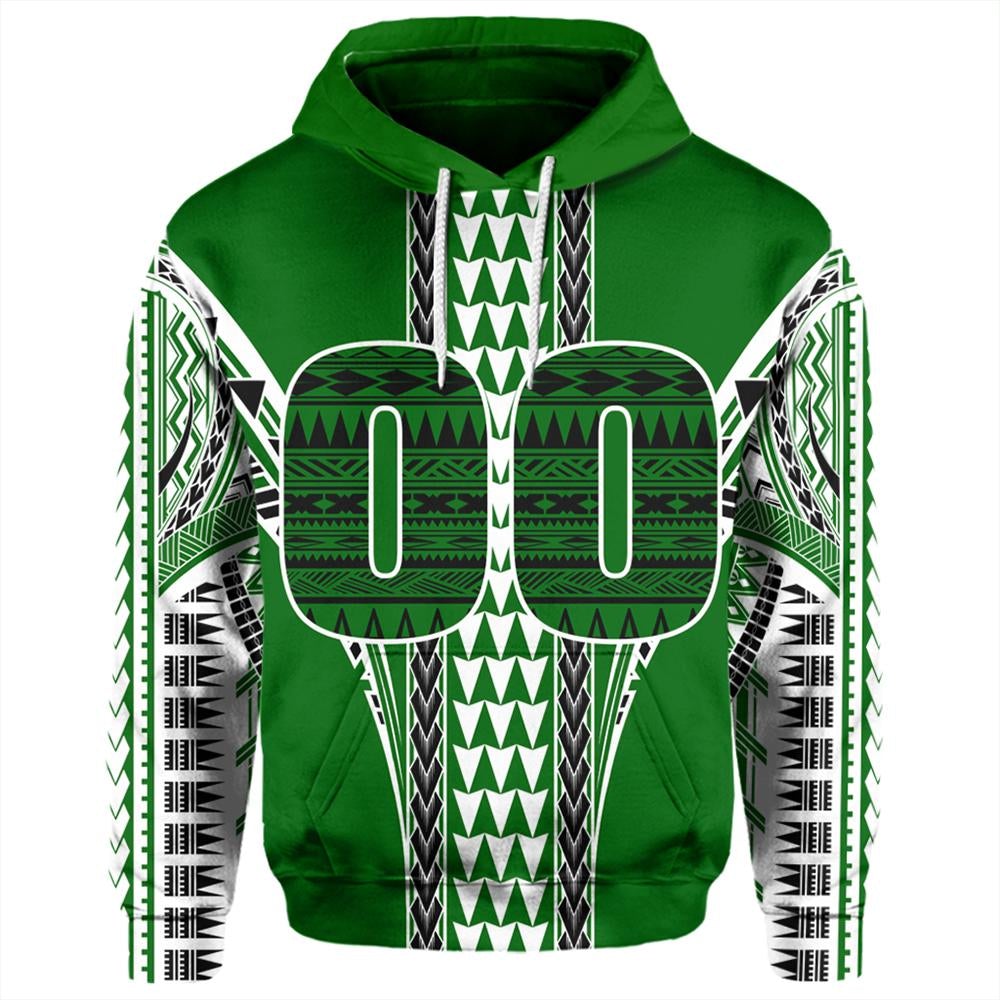 Custom Hawaii Hoodie Green Football Pullover Hoodie - Wonder Print Shop